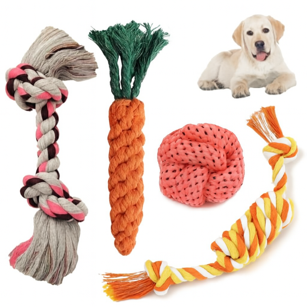 Lot de jouets à corde pour chien – Solides, ludiques et anti-stress | Move&Dog